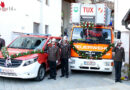 Tirol: Feuerwehr Tux segnet Drehleiter und Mannschaftstransporter