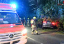 D: Pkw prallte auf der K9 bei Pulheim gegen Baum