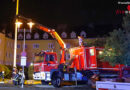 Oö: Gewitter mit stärkeren Sturmböen versetzte Maibaum in Wels in Schieflage