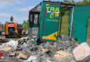 Oö: Lkw-Auflieger mit Plastikflaschen brannte an der A8 bei Steinerkirchen