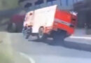 Einsatzfahrt → um Haaresbreite mit Feuerwehrfahrzeug nicht umgestürzt