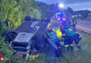 Schweiz: Pkw-Überschlag auf der A4 bei Küssnacht → Feuerwehr muss 26-Jährigen befreien