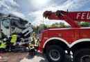 Wien: Bergeeinsatz auf der A 23 nach Lkw-Unfall bei der Hansonkurve