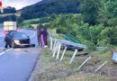 Nö: Pkw zerstört Leitschiene auf A 1 bei Pöchlarn