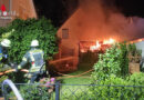 Bayern: Brand einer Gartenhütte in Augsburg droht auf Wohnhaus überzugreifen