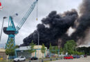 D: Großfeuer auf der Werft in Schacht-Audorf → 420 Einsatzkräfte im Einsatz