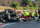 Nö: Schwerer Verkehrsunfall mit Lkw und Pkw im Morgenverkehr auf der Südautobahn bei Traiskirchen