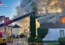 D: Flammen aus Wohnhausdach in Jever