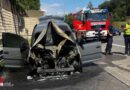 Nö: Brennender Pkw auf der A 1 zwischen Auhof und Pressbaum