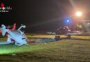 D: Sturmböe schleudert Kleinflugzeug auf dem Flugplatz Leer-Papenburg durch die Luft