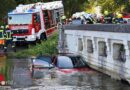Oö: Hochwassersperre in Uttendorf missachtet → 84-Jähriger mit Auto von der Mattig mitgerissen und gegen Brücke gedrückt