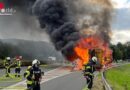 D: Vollbrand eines Sattelschleppers auf der BAB 43 bei Sprockhövel