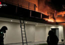 Stmk: Nächtliches Feuer auf Wohnhausterrasse in Grafendorf