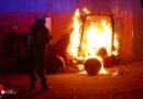 D: Brand eines Radladers in Hemmoor