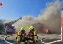 D: Großbrand bei Kartoffelgroßhändler in Weeze → über 150 Kräfte im Einsatz