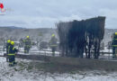 Bgld: Mülltonnenbrand am Friedhof Riedlingsdorf griff auf Hecke über