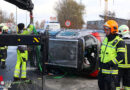 Oö: Autoüberschlag auf der B 138 in Thalheim bei Wels