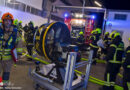 Nö: Alarmstufe B3 bei Maschinenbrand in Gewerbebetrieb in Schönau a.d.Triesting