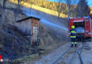 Stmk: Brand in einer Selche in Pölstal führte zu Böschungsbrand