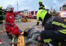 Oö: Unfall-Großübung mit 200 Beteiligten und Autobus, Lkw sowie sieben Pkw in Garsten