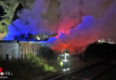 D: Gartenlaubenbrand direkt neben der Bahnlinie in Herdecke → 3 Personen mit Rauchgasvergiftung
