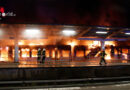 D: Regionalzug der Niederbarnimer Eisenbahn in Berlin in Flammen