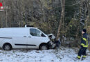 Oö: Transporter in Putzleinsdorf gegen Baum geprallt → Lenker verletzt