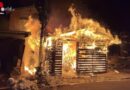 Schweiz: Vollbrand eines Geräteschuppens in Wangs