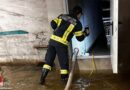 Stmk: Auspumparbeiten in Betriebshalle in Kapfenberg-Diemlach