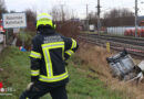 Oö: Auto in Grieskirchen von Straße abgekommen und überschlagen