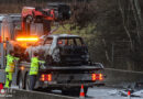 Oö: Auto brannte auf A 8 bei Steinerkirchen an der Traun