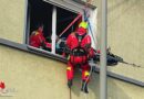D: Einsatz der Höhenretter in Oberhausen → Unterstützung bei Patiententransport