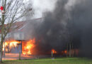 D: Brand eines Carports mit fünf Pkw darunter in Achim