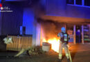 D: Mülltonnenbrand in Bergisch Gladbach drohte auf Wohn- und Geschäftshaus überzugreifen