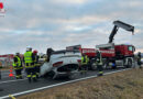 Bgld: Unfall auf S 31 bei Neutal / Weppersdorf forderte eine Verletzte