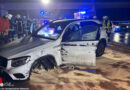 D: Mercedes verunfallt auf Autobahn 1 bei Sittensen