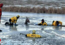 USA: Feuerwehr kann in Teich durch Eis eingebrochenes Pferd retten