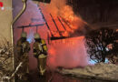 D: Brennholzschuppen in Olsberg in Vollbrand