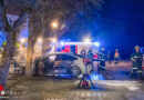 Oö: Autobrand beim Parkplatz des Gemeindeamtes in Piberbach