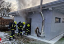 Oö: Feuer in Kleingartenhaus in Sierning