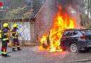 D: Pkw-Brand gegenüber Polizeistation in Sottrum