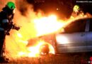 D: Brennende Polizeifahrzeuge in Berlin
