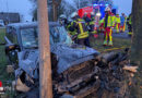 D: Range Rover contra Baum in Bedburg-Hau