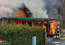 Nö: Garagen-Vollbrand bei Wohnhaus in Karlstift in Großpertholz