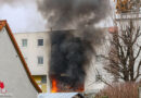 Oö: Wintergarten in Vollbrand → Flammen schlugen aus Mehrparteienwohnhaus in Wels