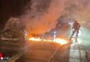 D: Pkw-Brand auf der BAB 45 bei Dortmund