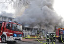 D: Brand eines leerstehenden Hotels in Brakel