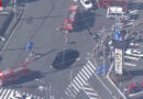 Japan: Mann stürzt in Yashio mit Lastwagen in riesiges Erdloch