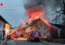 D: Intensiver Gebäudebrand im Ortskern von Amtzell → über 100 Kräfte im Einsatz