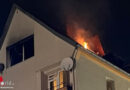 D: Feuerwehr Bremerhaven bekämpft neuerlich Feuer im Dachgeschoss